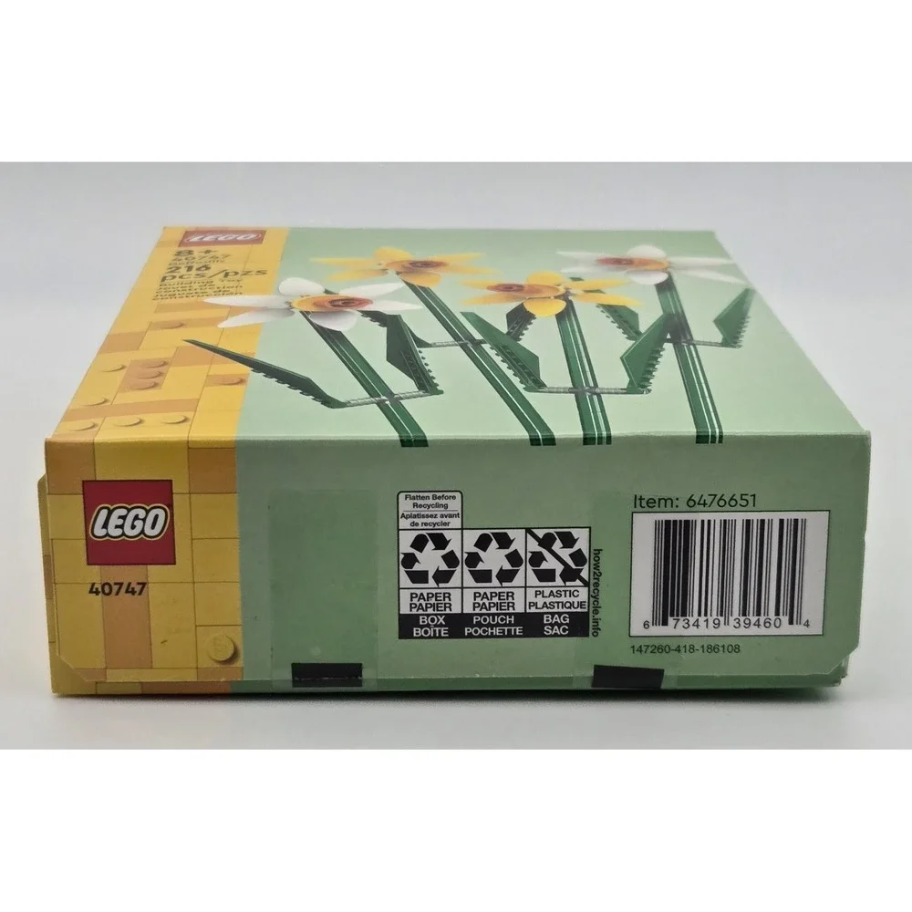 Lego 40747 Daffodils Botanical Collection Flower Building Set‎ New Sealed